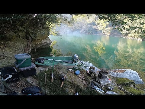 【Japanese countryside】Fishing and exploration A mirror-like river that reflects you【Solo survival】