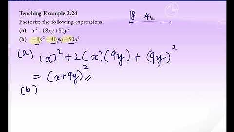 Video 20 on Factorization by using the "Perfect Square" Identities