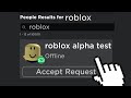 Who is roblox alpha test?