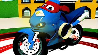 Vídeos de caminhão para crianças - O caminhão moto - cidade do carro! desenho animado de carros