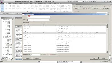 REVIT ARCH 2012 MODIFY 12 KEYBOARD SHORTCUTS