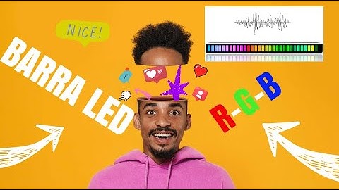 🤖 Barra LED RGB con SENSOR  de SONIDO - ESPECTACULAR!! 🥇