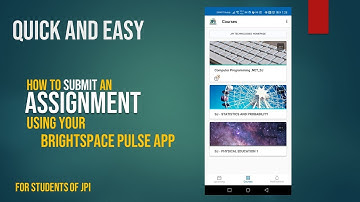 How to submit an assignment using your Brightspace Pulse app