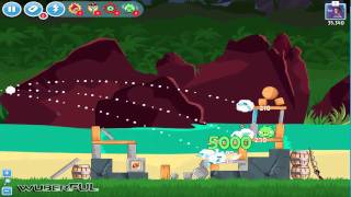Angry Birds | Surf And Turf - Level 25 ~ 3 Star Tutorial