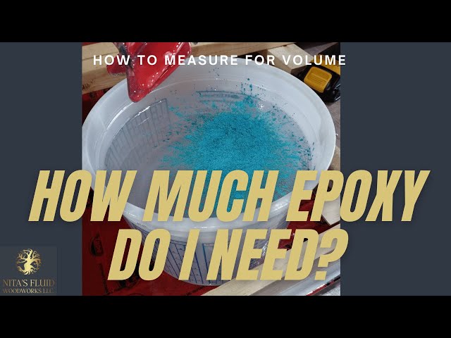 HOW TO MEASURE EPOXY RESIN! #measureresin #resinvolume #howmuchepoxy  #measureepoxy 