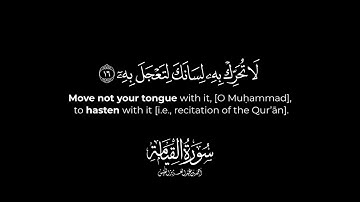 كروما شاشة سوداء قرآن كريم 🌿 سورة القيامة (كاملة)  🌿القارئ أحمد النفيس 🌿