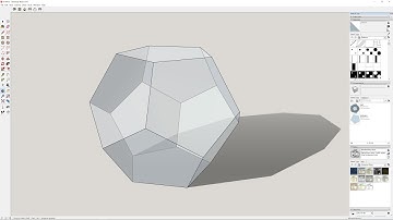 Sketchup Tutorials: How to make a regular pentagonal dodecahedron