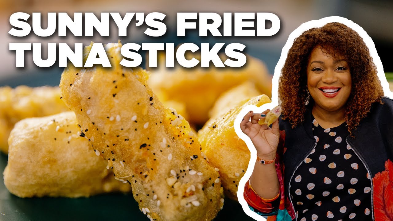 Sunny Anderson's Fried Tuna Sticks with Wasabi Mayo Sauce