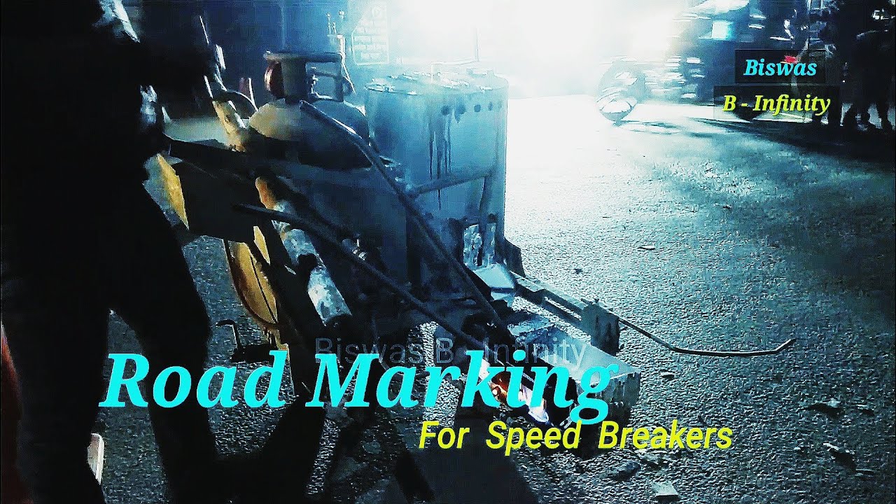 Road Marking Machine । Road Marking For Speed Breakers । Marking On Speed Breakers । Road