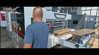 Full Auto Mini Size Three Color Printing Machine 900×2600#corrugatedcartonbox #corrugated