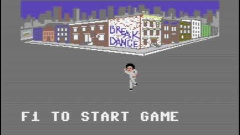 Breakdance gameplay on the Commodore 64