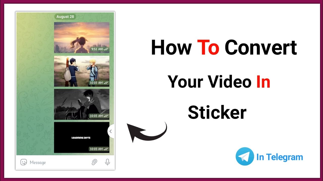How to convert your video in sticker In telegram 🔥 YouTube