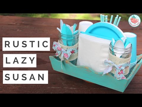 How to Make a DIY Lazy Susan & Turntable - Summer Craft for Your Outdoor Picnic!
