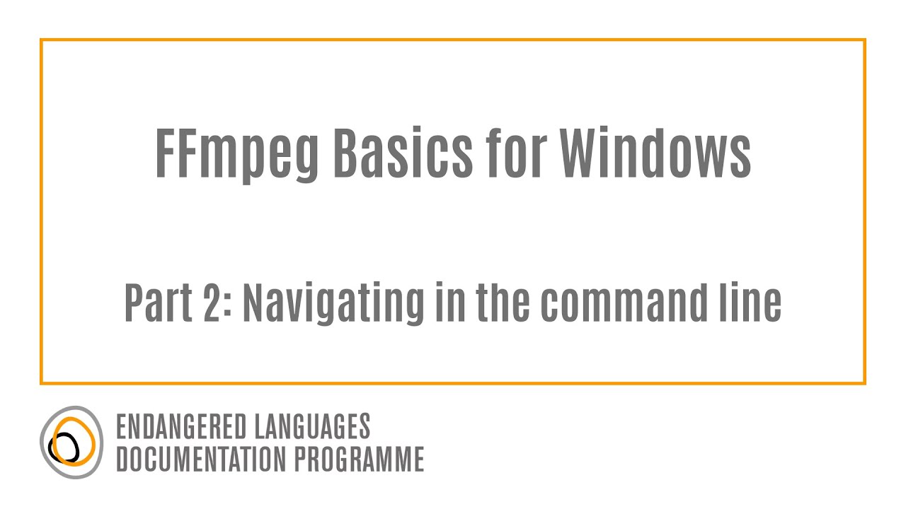 FFmpeg Basics for Windows Part 2: Navigating the command line