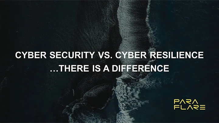 Cyber Security vs. Cyber Resilience...there is a difference