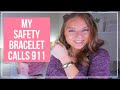 STAYING SAFE! ALL ABOUT My SAFETY BRACELET | FLARE SAFETY BRACELET REVIEW + TIPS