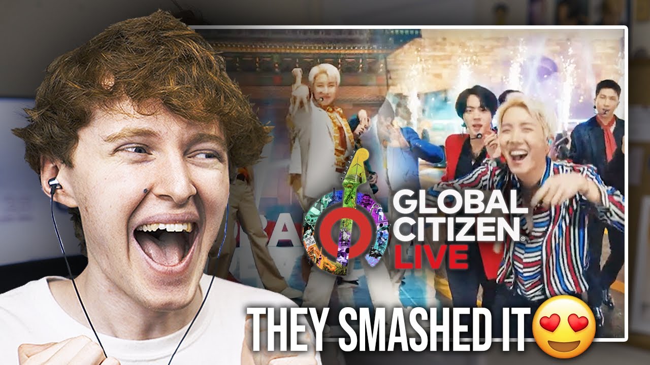 performance, butter, permission to dance, bts global citizen, reaction, bts butter gl...