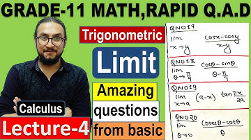 8.Grade-11 Limit & continuity || Trigonometric limit lecture-4 || NEB math ||watch in 1080p