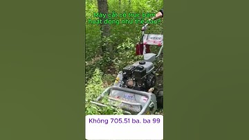 Mây cắt cỏ trục băm hoạt động như thế nào?