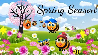 Spring Season for kids | What happens in spring season? | Spring Season 4K video| @MSkidslearning