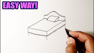 How to draw a Spring Bed | Easy Drawing Ideas