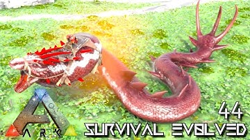 ARK: SURVIVAL EVOLVED: ALPHA BASILISK & BARYONYX TAME E44 !!! ( ARK EXTINCTION CORE MODDED )
