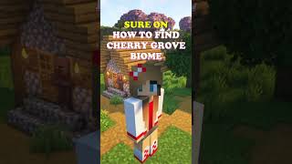 How To Find Cherry Blossom Biome In Minecraft?