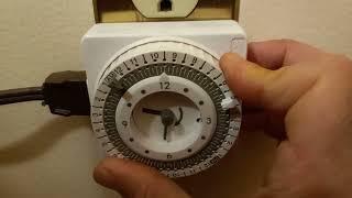 How to set up an older mechanized pin timer. screenshot 1