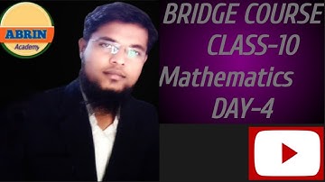Class 10 || Bridge Course || Day-4 || Maths || Urdu Medium ||