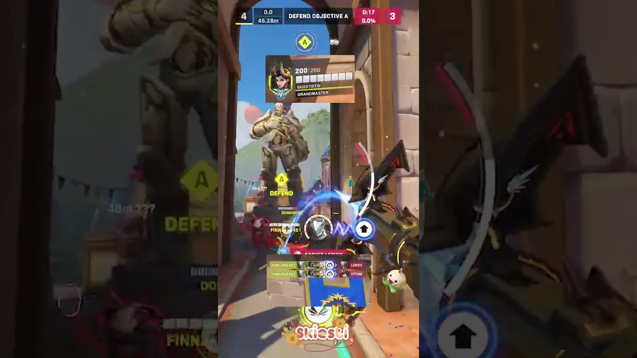 Nothing better than helping my Genji succeed 😎😻 #overwatch #overwatch2 #shorts  #mercyoverwatch