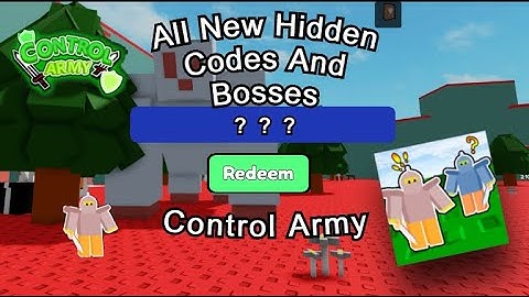 Control Army Secret Boss And Codes. | X-Mas Event Roblox |