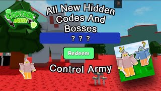 Control Army Secret Boss And Codes. | X-Mas Event Roblox |