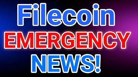 Filecoin Emergency News || Filecoin Price Prediction! Filecoin Today Update