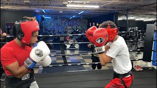 I SPARRED A UNDEFEATED BOXER!! and this happened*