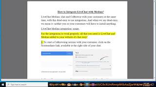 Integrate LiveChat with Median