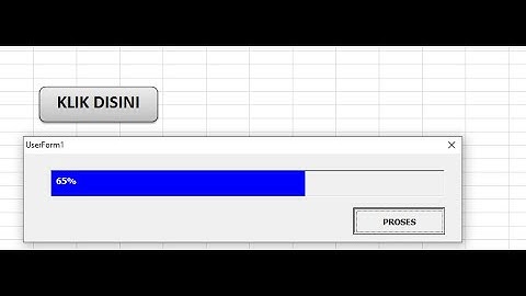 Membuat Progress Bar Di UserForm VBA Excel (HD)