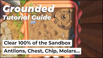 Grounded: Clear the Sandbox, Antlions Holes, Chest, BURG.L Chip, Molars…