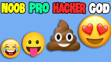 NOOB vs PRO vs HACKER vs GOD in Emoji Run! - All Levels Gameplay, MAX LEVEL