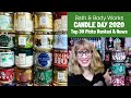 Bath & Body Works CANDLE DAY 2020 Top 30 Picks Ranked & News