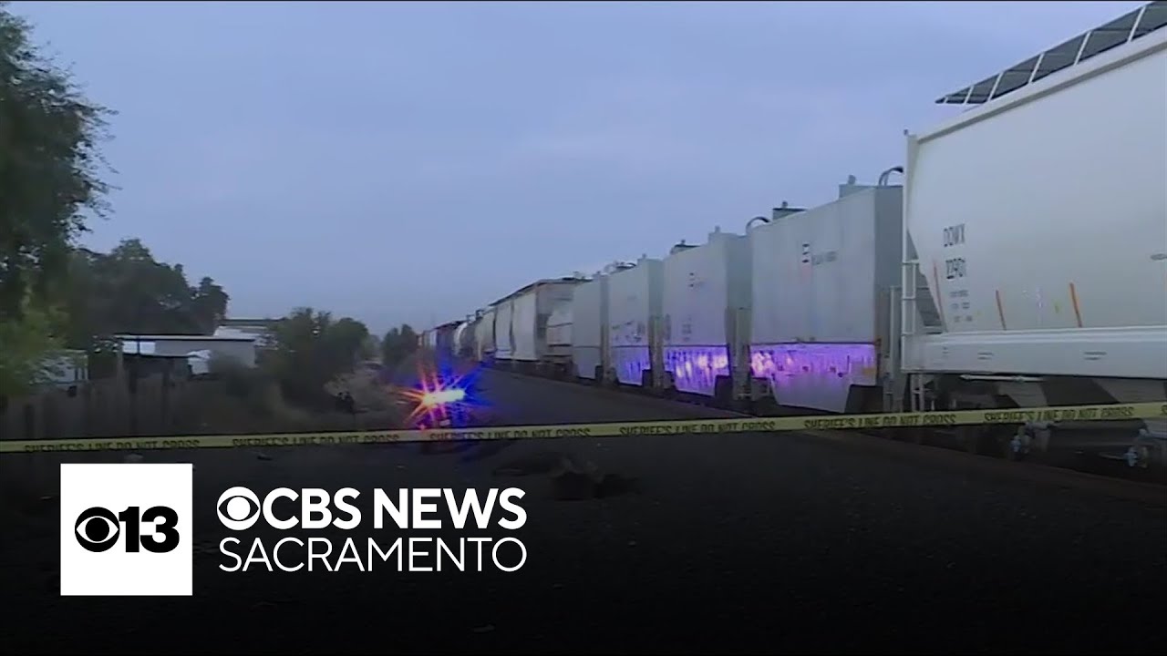 Person killed after hit by train in Sacramento County - YouTube