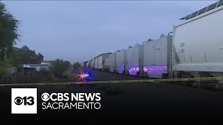 Person killed after hit by train in Sacramento County