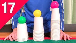 紙コップで簡単マジック17ネタ種明かし　17 Paper Cup Magic Tricks Tutorials.