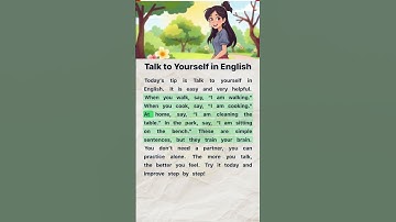 Talk to Yourself in English | English Reading and Listening Practice #englishforbeginners