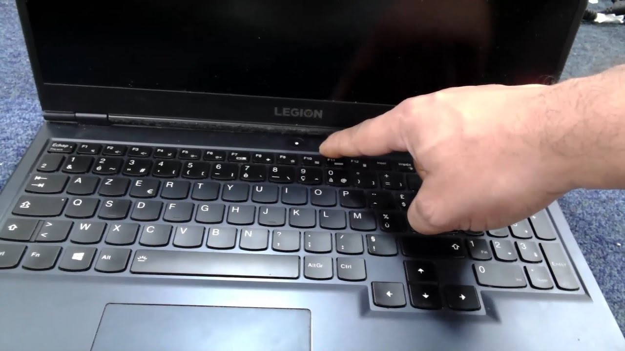 إصلاح حاسوب ألعاب محمول مشكل صورة سوداء lenovo legion 5 rtx 3060 black screen