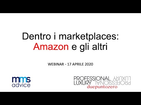 Dentro i marketplace: Amazon e gli altri  -Webinar  - Professional-luxury.com Giovanni Papini