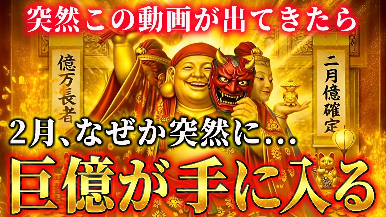 ※5秒以内にみれた人のみ、２月ひっくり返るほどの臨時収入が入ります。【三面大黒天の強力波動】