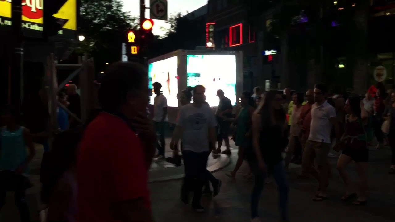 Advertising LED truck on the Jazz festival 2018 Montreal-Toronto-Ottawa