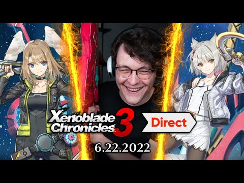 Xenoblade Chronicles 3 Nintendo Direct LIVE REACTION - RogersBase