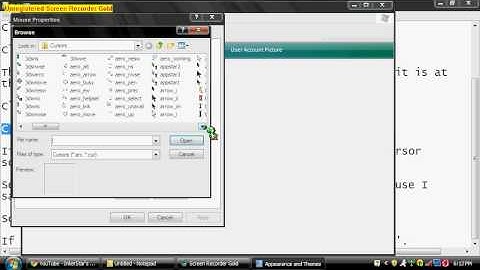 How to change cursors for Windows XP