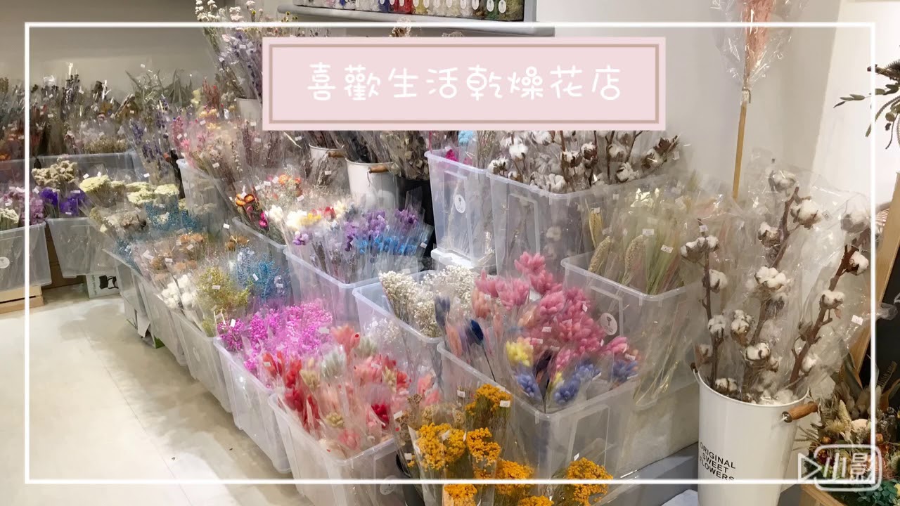 台北中山區 喜歡生活乾燥花店 Youtube